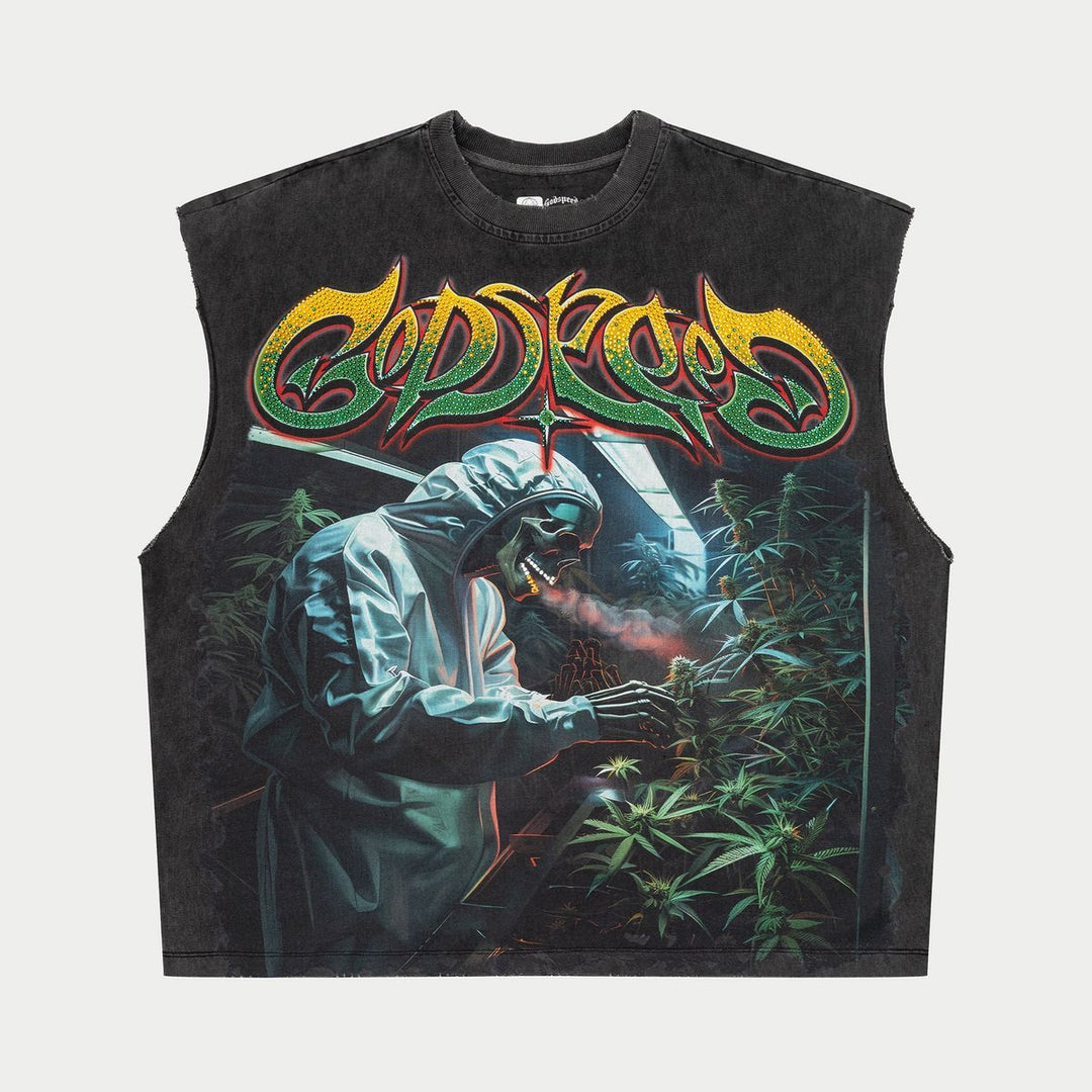 Godspeed 420 Indoor VVS Sleeveless T-Shirt Grey Wash