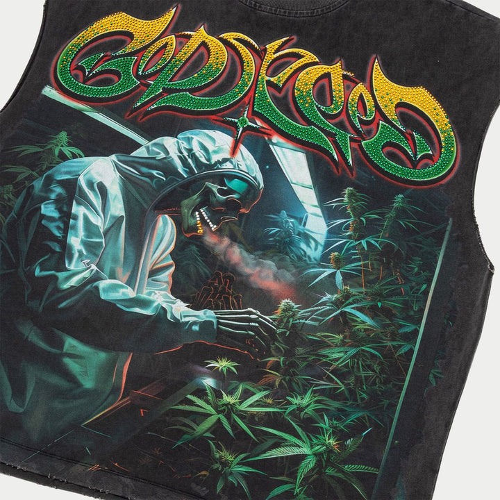 Godspeed 420 Indoor VVS Sleeveless T-Shirt Grey Wash