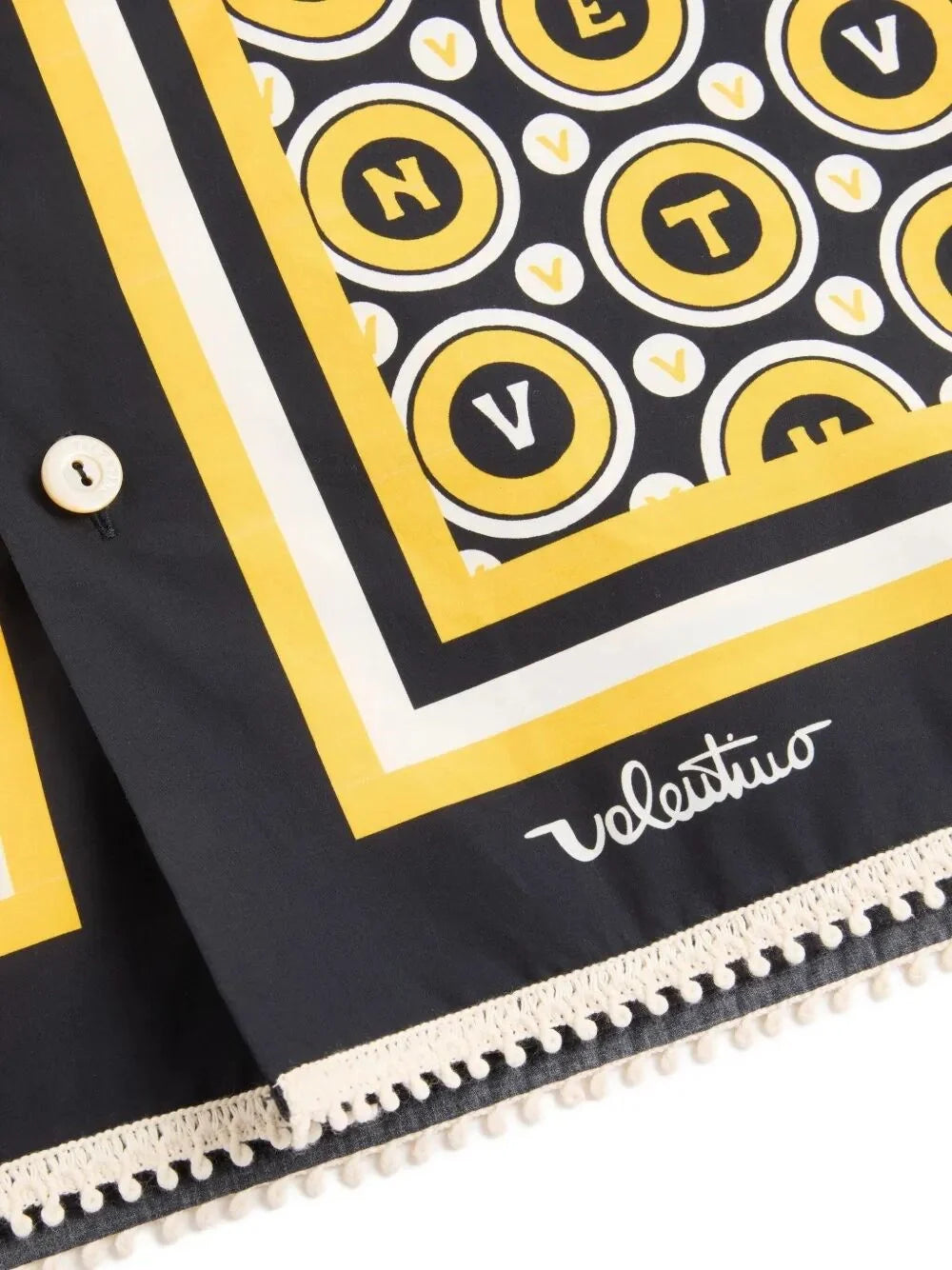 Valentino Garavani Men `Bulles Royales` Bowling Shirt