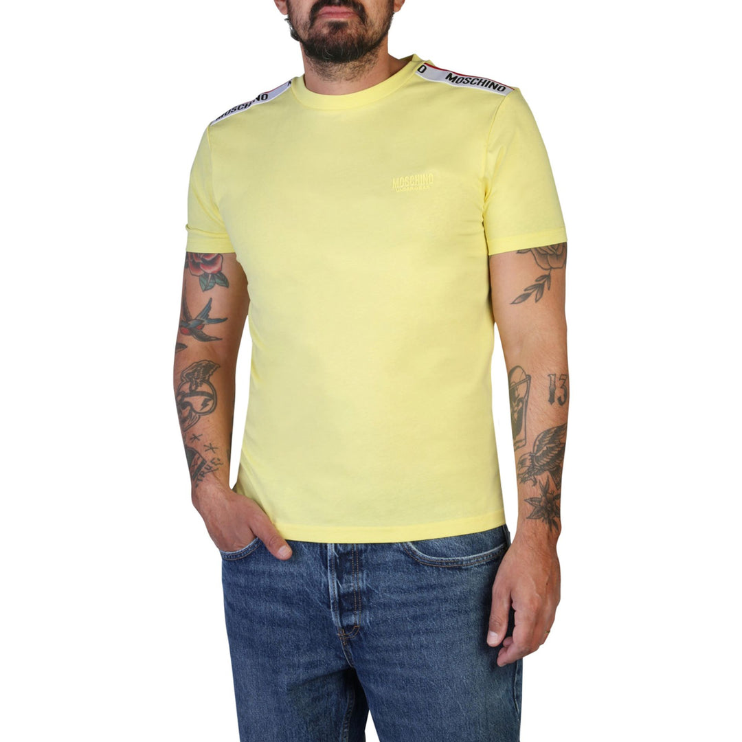 Moschino men's yellow T-shirts