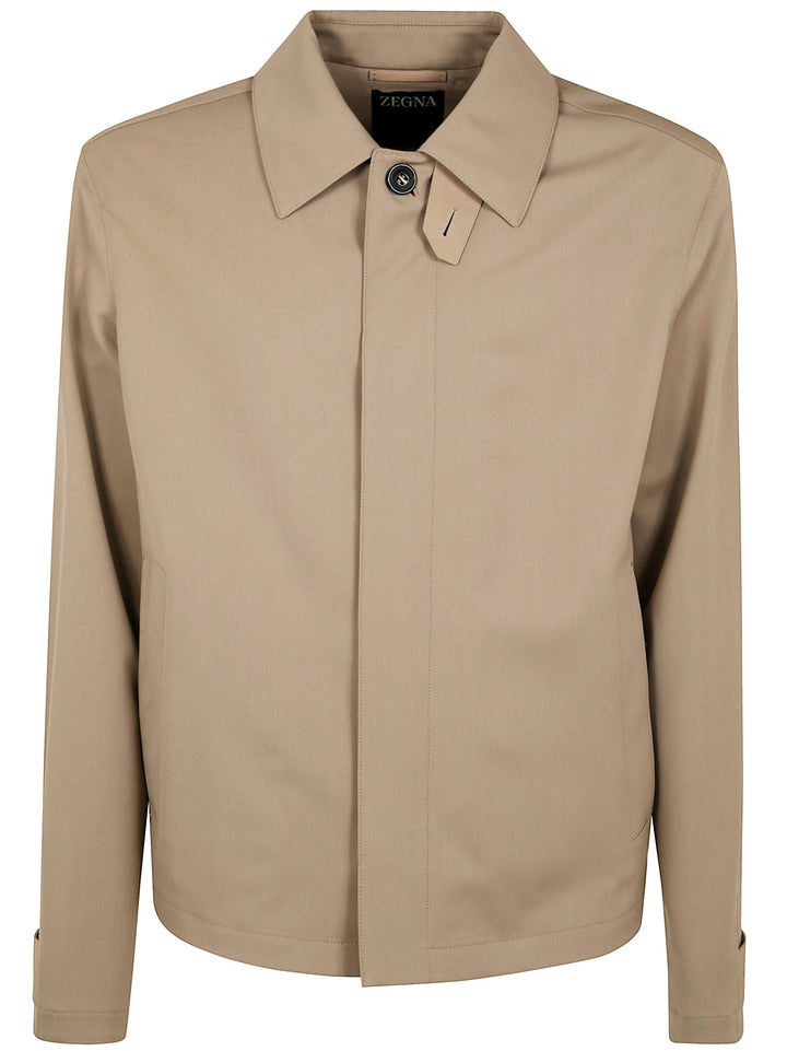 Zegna Men Wool Mohair And Silk Blouson