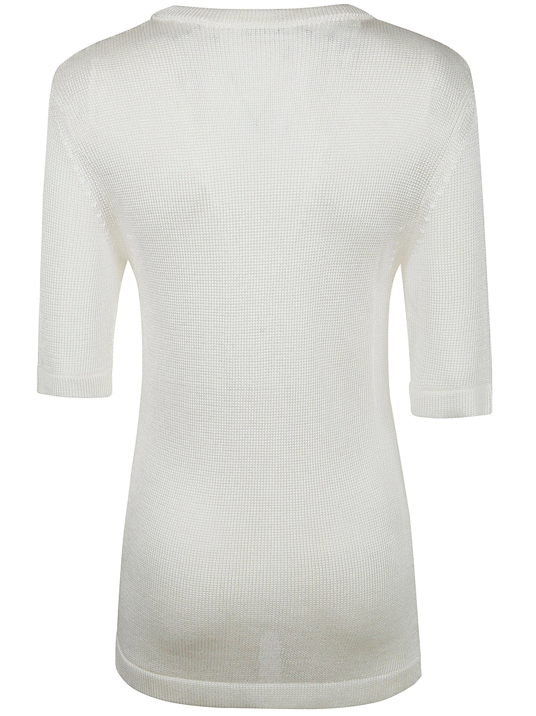Jil Sander Women Ss Cn T-Shirt W/ Flower Crochet