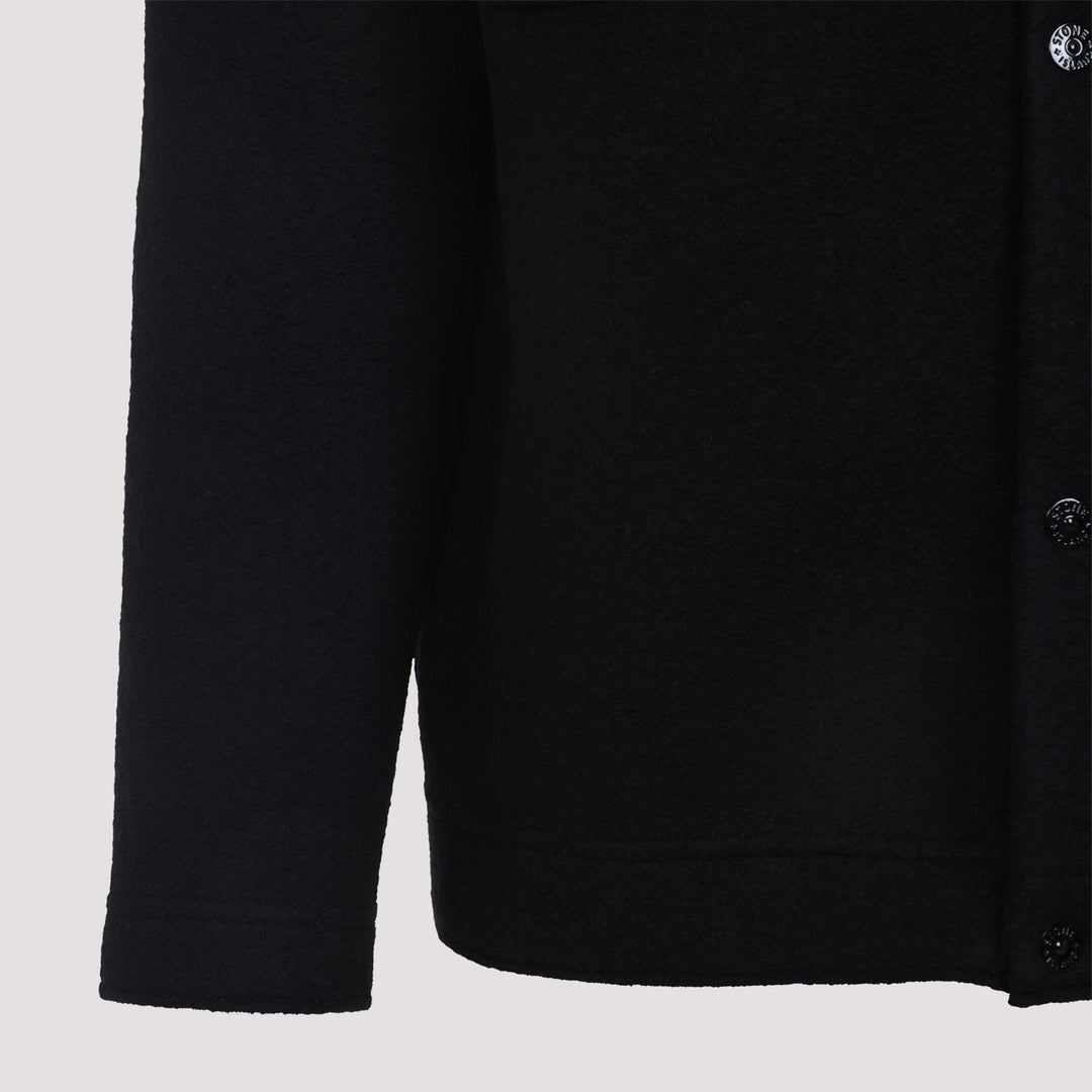 Stone Island Virgin Wool Cardigan Men