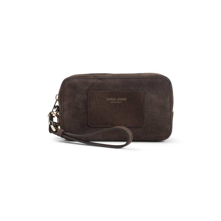 Giorgio Armani Calf Leather Beauty Case Women