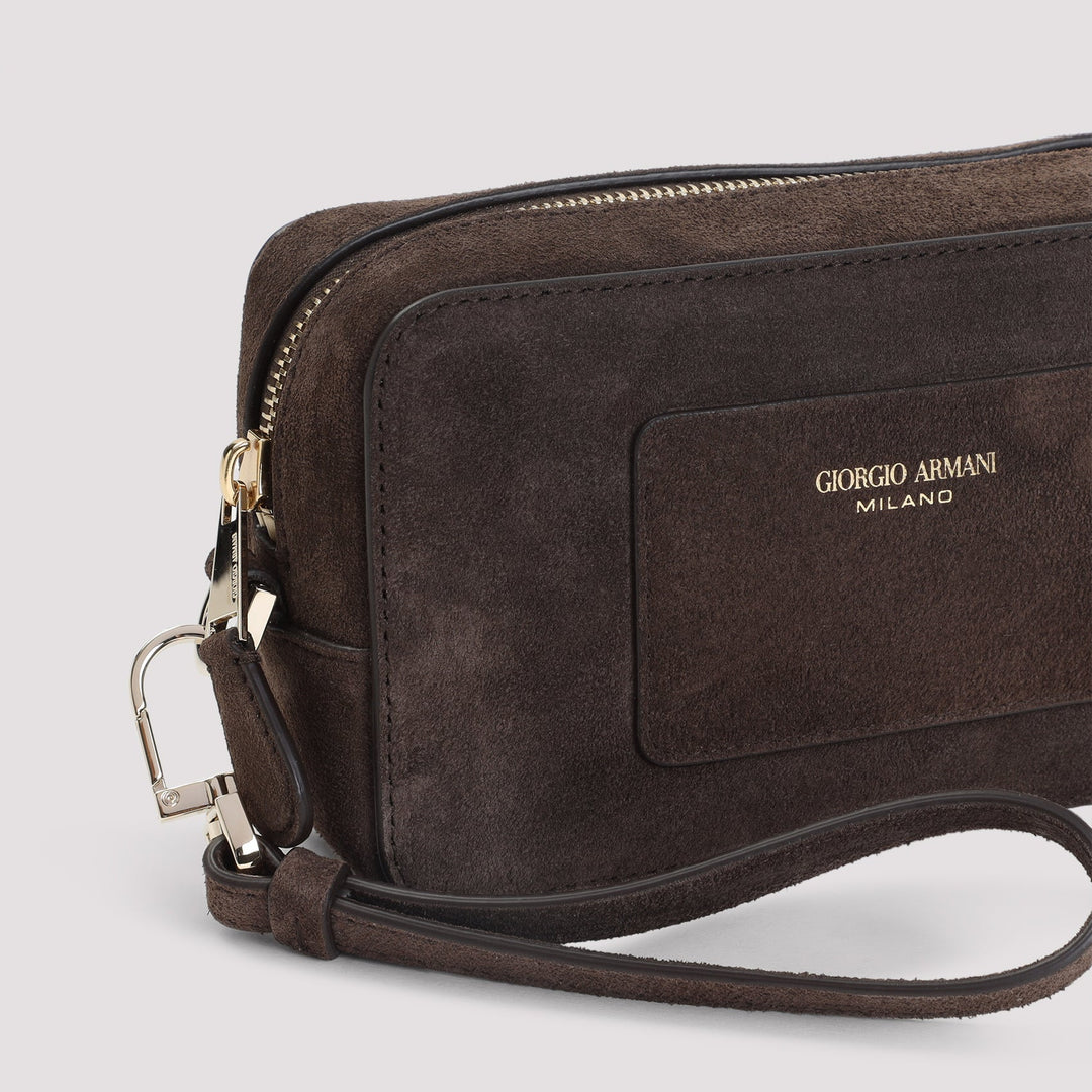Giorgio Armani Calf Leather Beauty Case Women