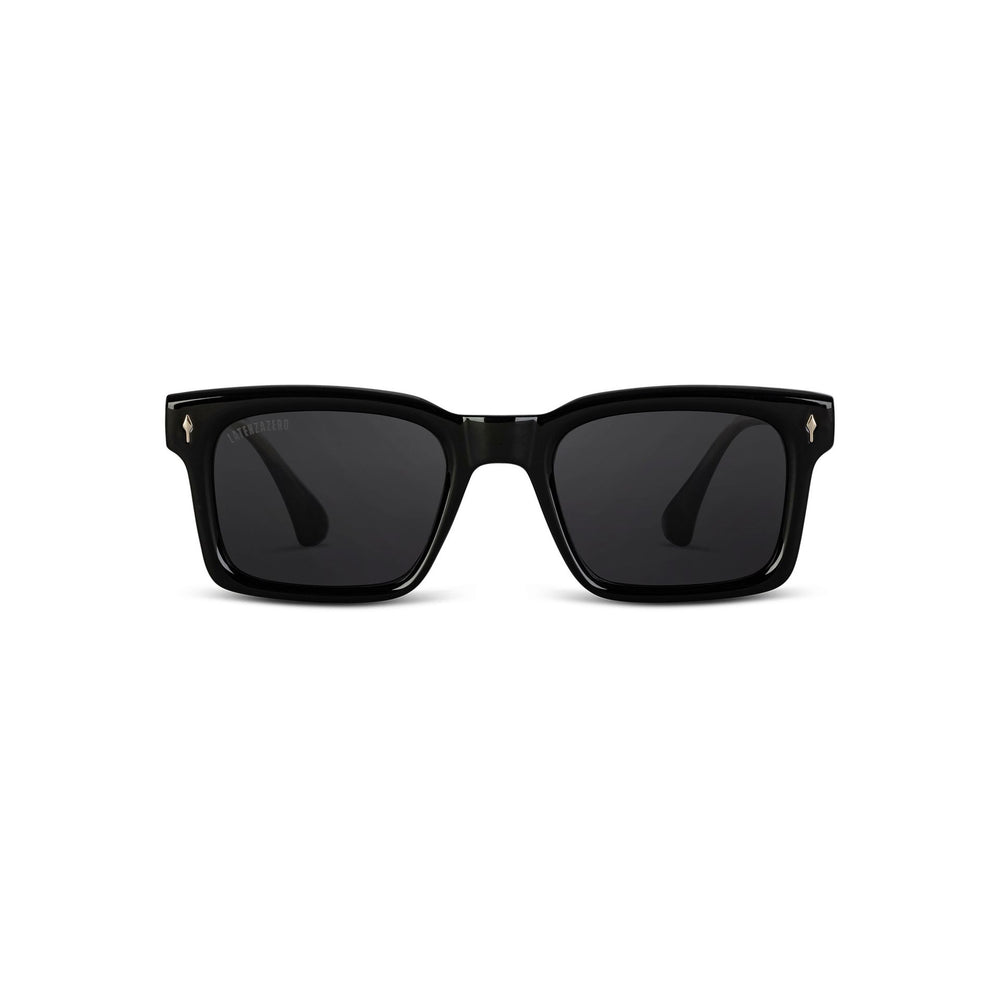Black stylish Italian designed affordable sunglasses with UV protection.