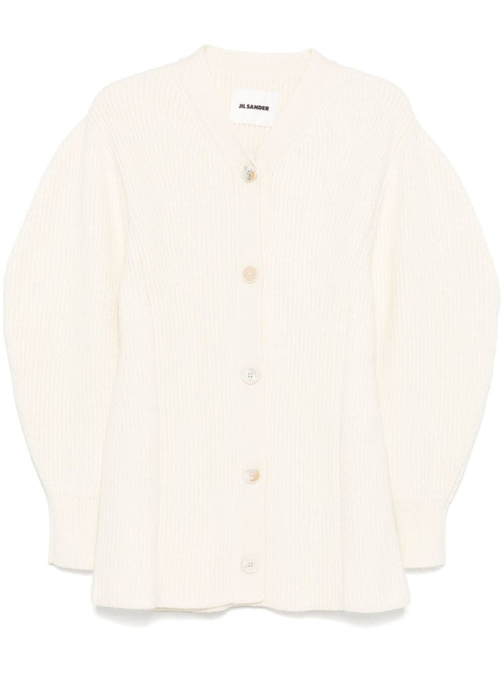 Jil Sander Women Woman`S Long Sleeves V-Neck Long Cardigan