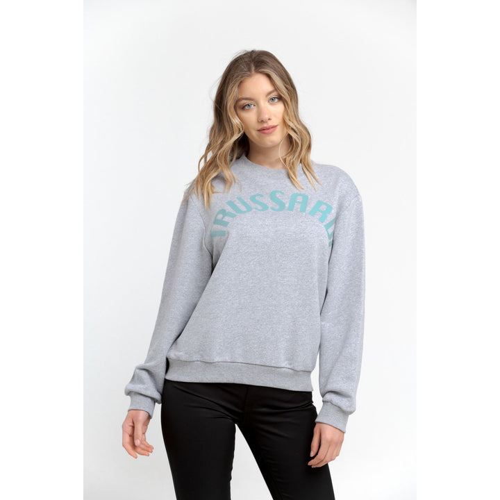 Trussardi women's blue green graphic logo Sweatshirts