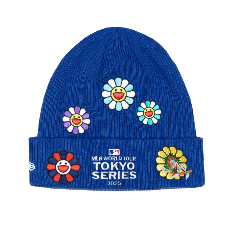 New Era Takashi Murakami + MLB World Tour Tokyo Series 2025 New Era 6 Dart Cubs Cuff Beanie