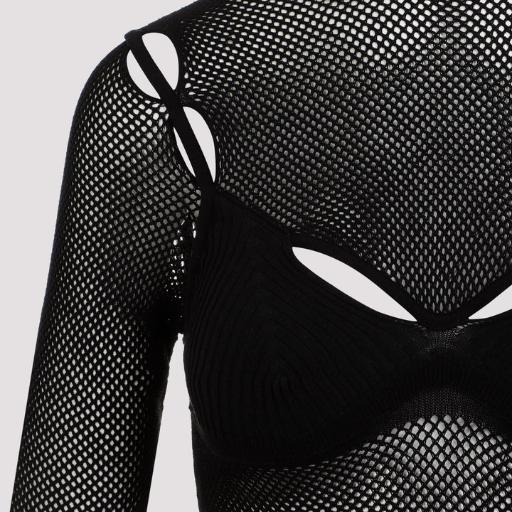 Off White Net Arrow Bralette Top Women