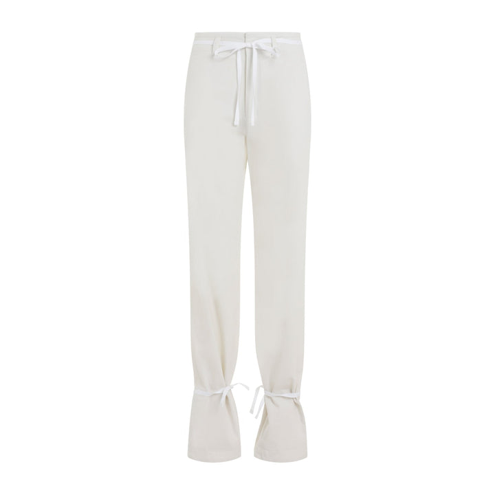 Lemaire Straight Pants With Strings Women