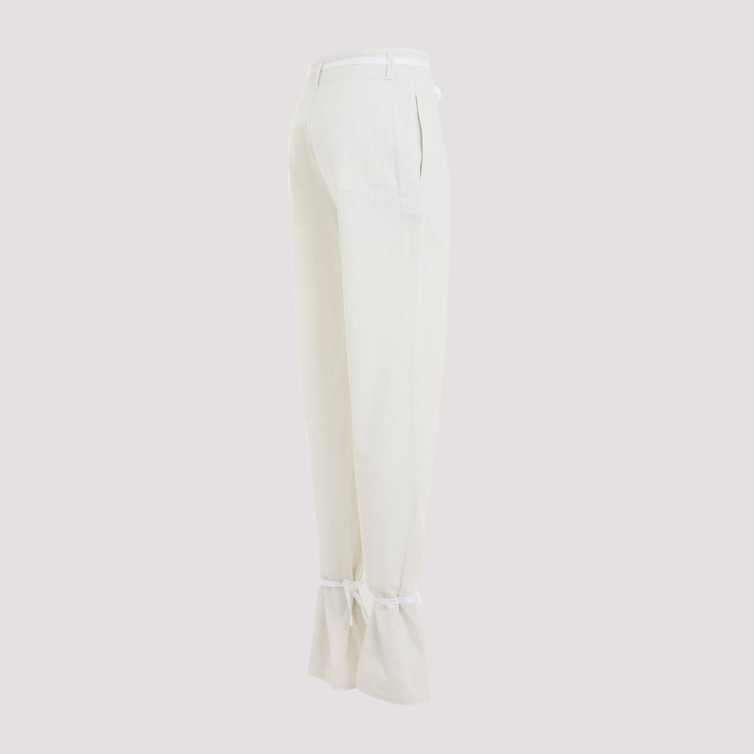 Lemaire Straight Pants With Strings Women