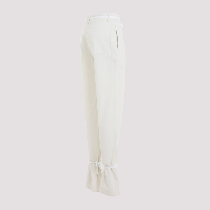 Lemaire Straight Pants With Strings Women