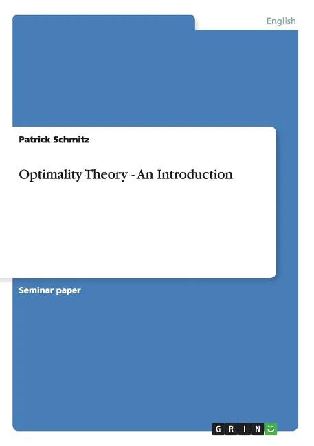 Optimality Theory - An Introduction - Paperback