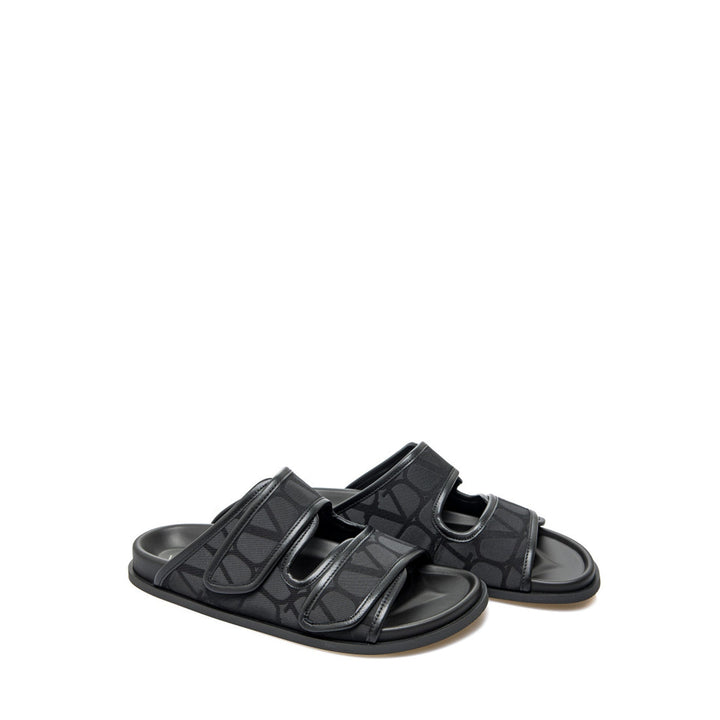 Valentino Garavani Toile Iconographe Flat Sandals Men