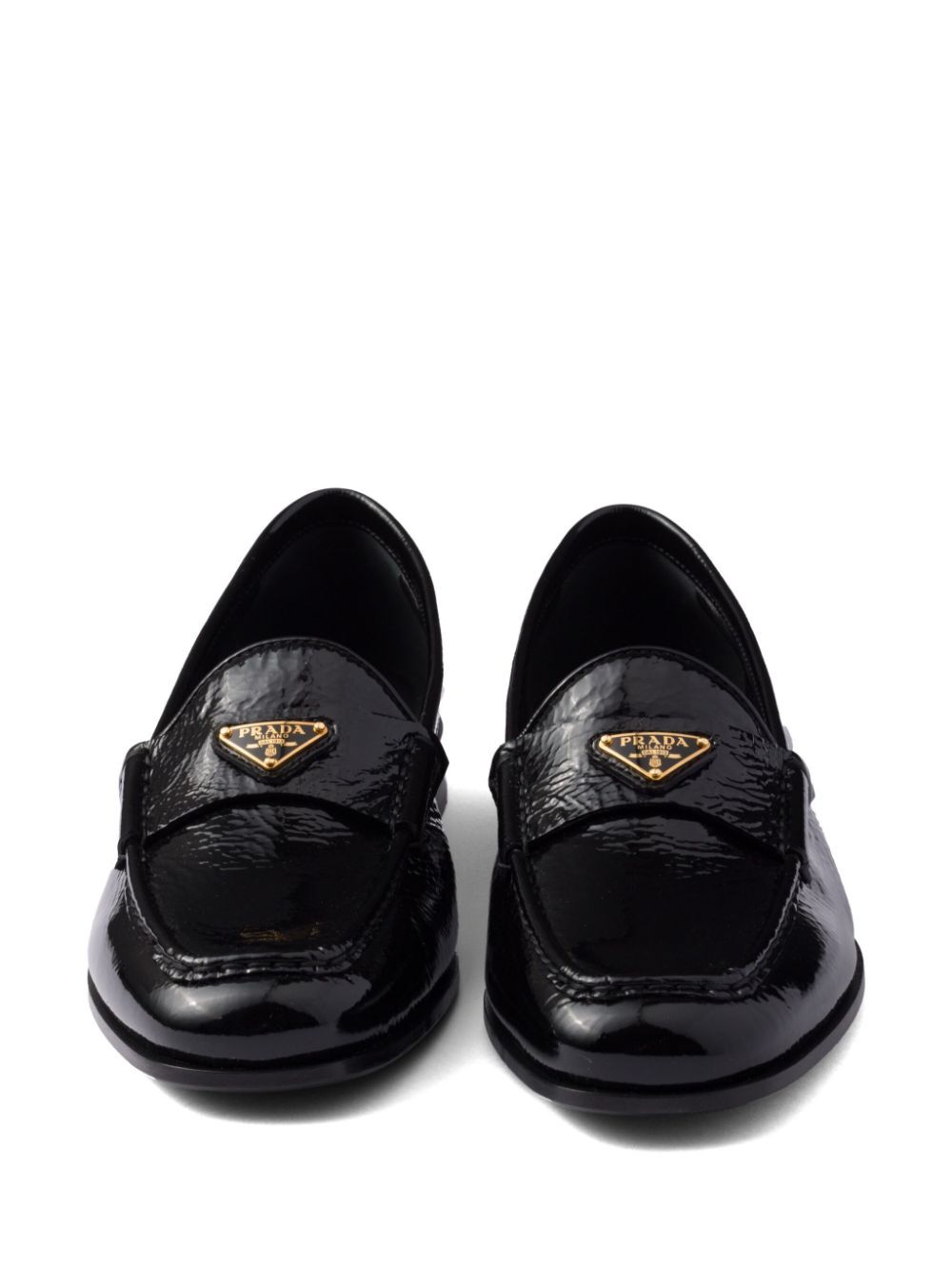 Prada Women Patent Leather Loafers