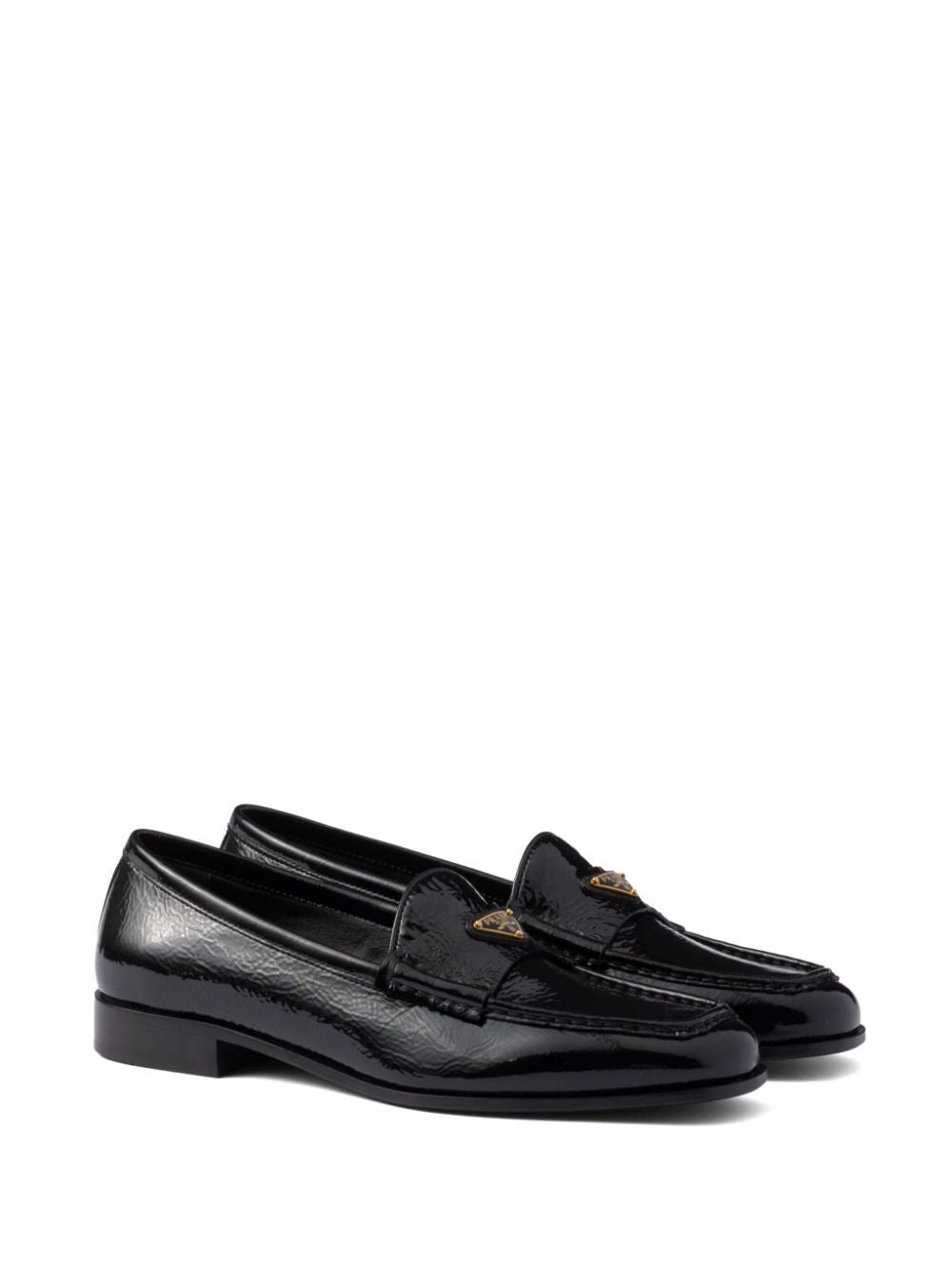 Prada Women Patent Leather Loafers