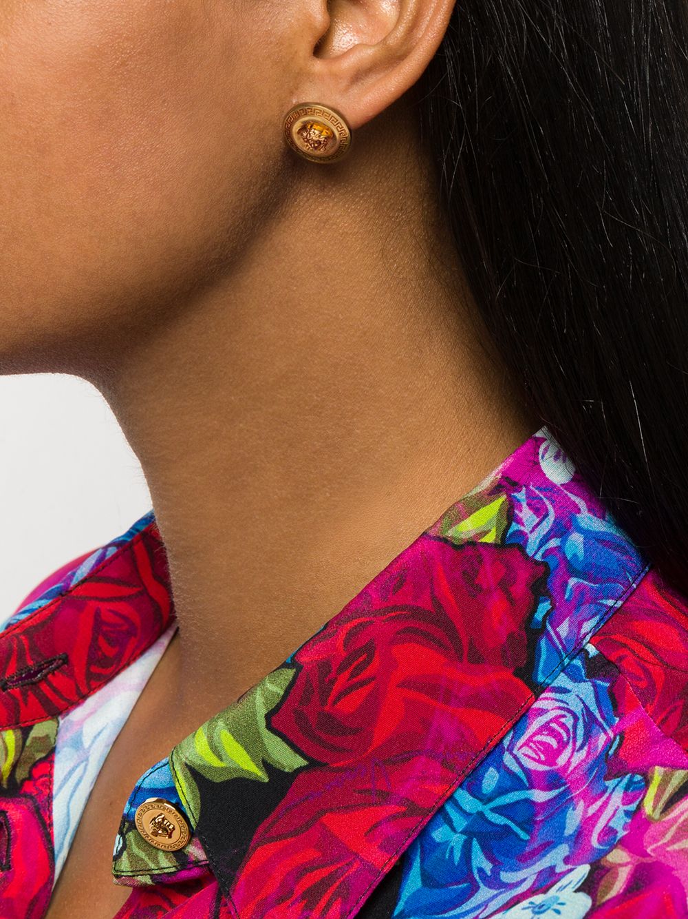 Versace Women Orecchini A Bottone Tribute