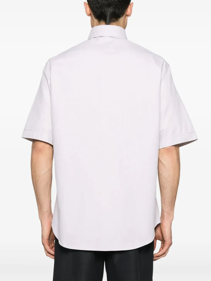 Fendi Men Fendi Crest Oxford Cotton Shirt