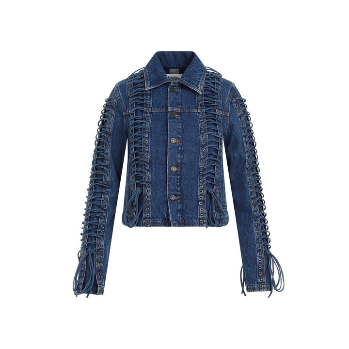Jean Paul Gaultier Corset Denim Jacket Women
