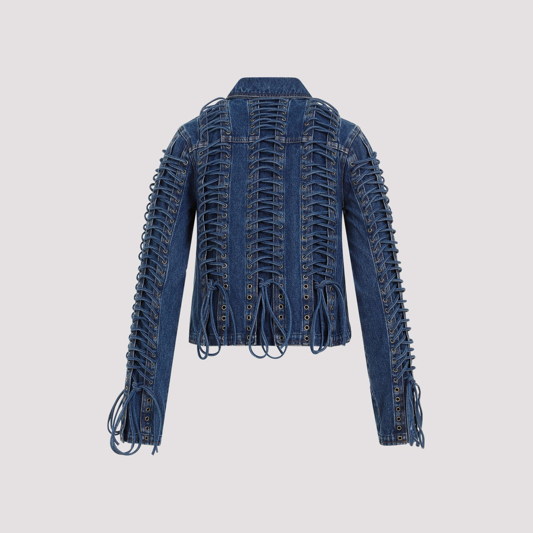 Jean Paul Gaultier Corset Denim Jacket Women