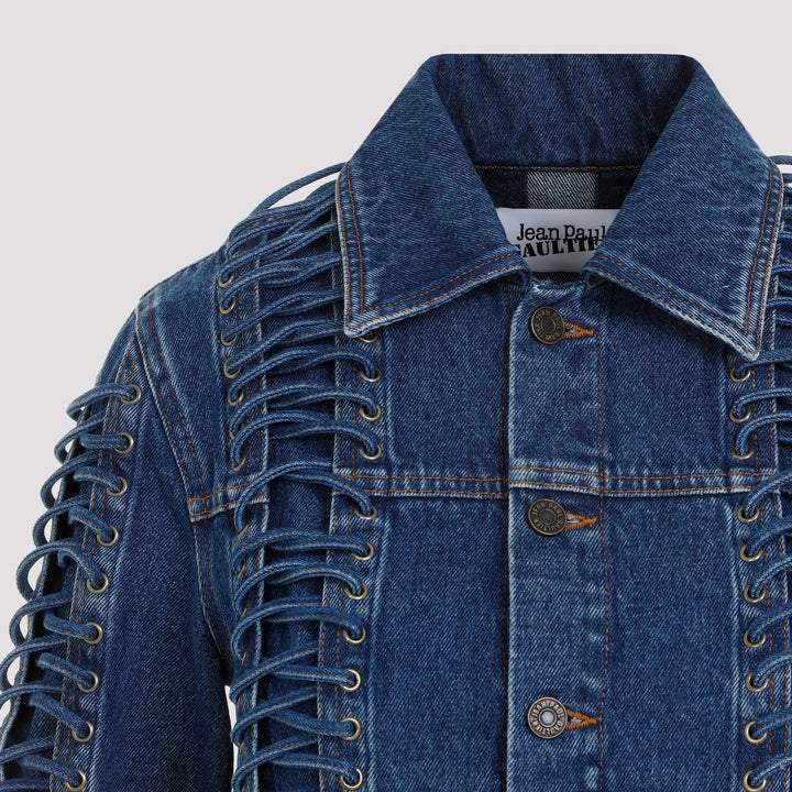 Jean Paul Gaultier Corset Denim Jacket Women