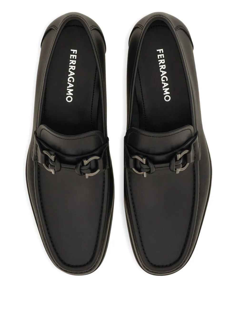 Ferragamo Men Alain Gancini Buckle Loafers