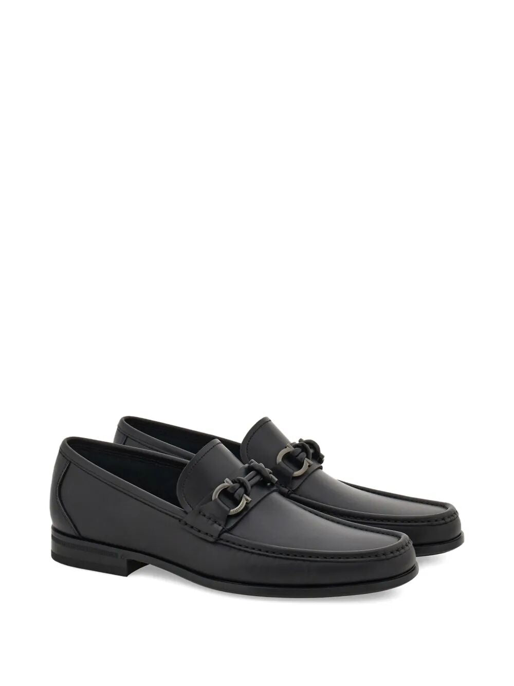 Ferragamo Men Alain Gancini Buckle Loafers
