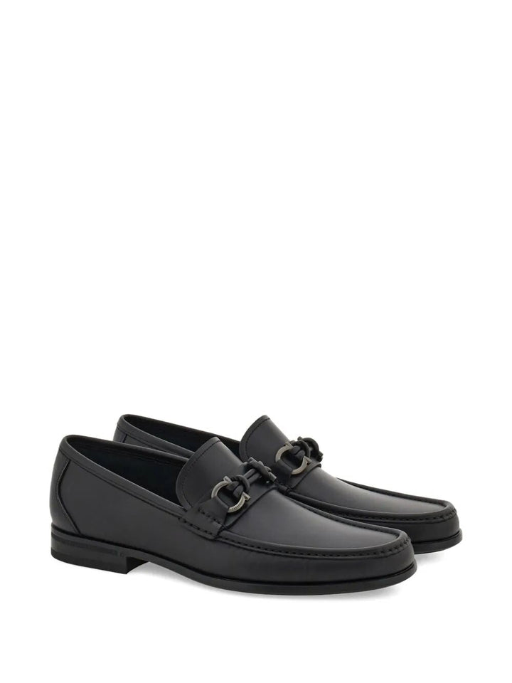 Ferragamo Men Alain Gancini Buckle Loafers