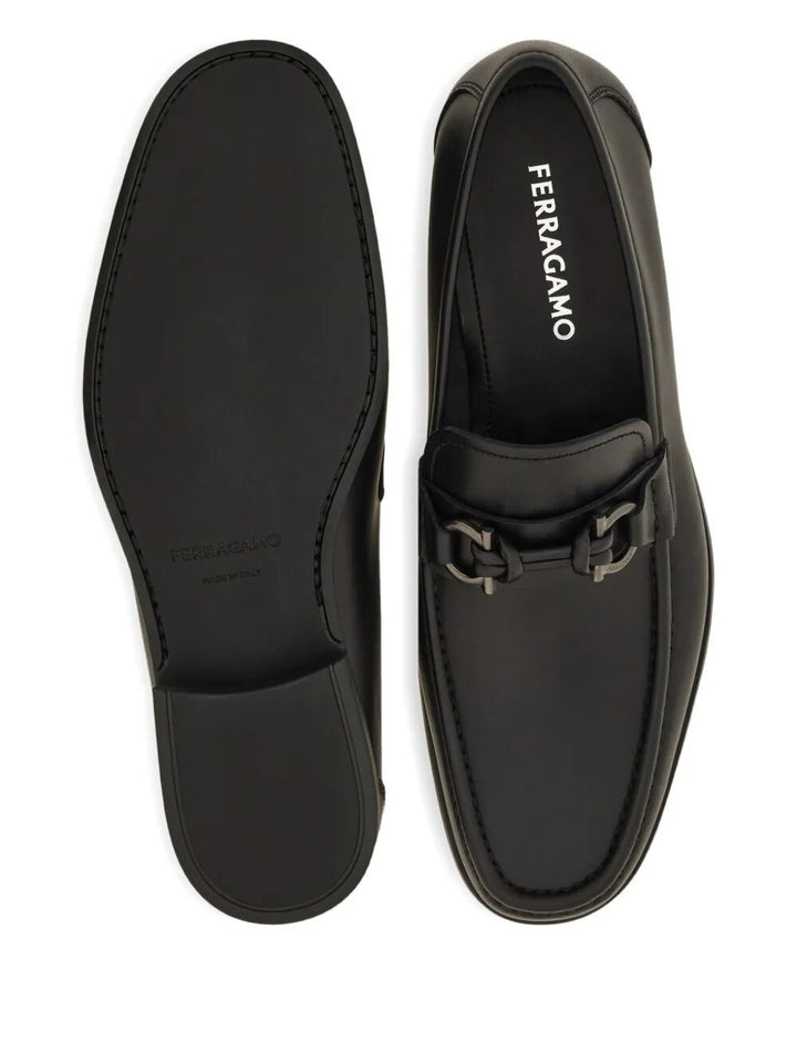 Ferragamo Men Alain Gancini Buckle Loafers