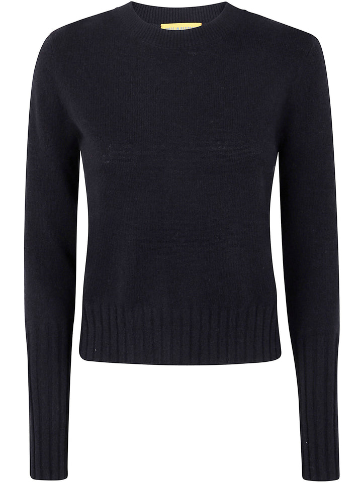 Guest In Residence Women "Shrunken" Crew Neck Cashmere Sweater