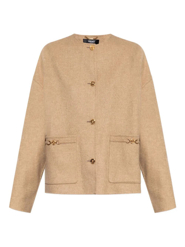 Versace Women Medusa-Embellished Wool Jacket