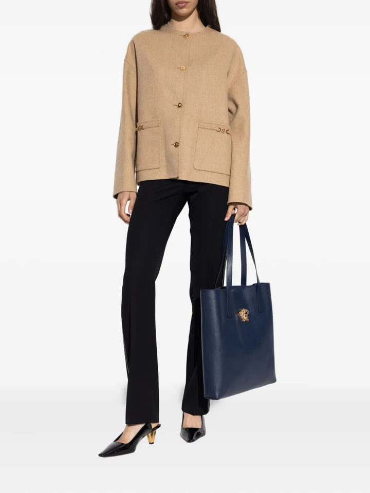 Versace Women Medusa-Embellished Wool Jacket