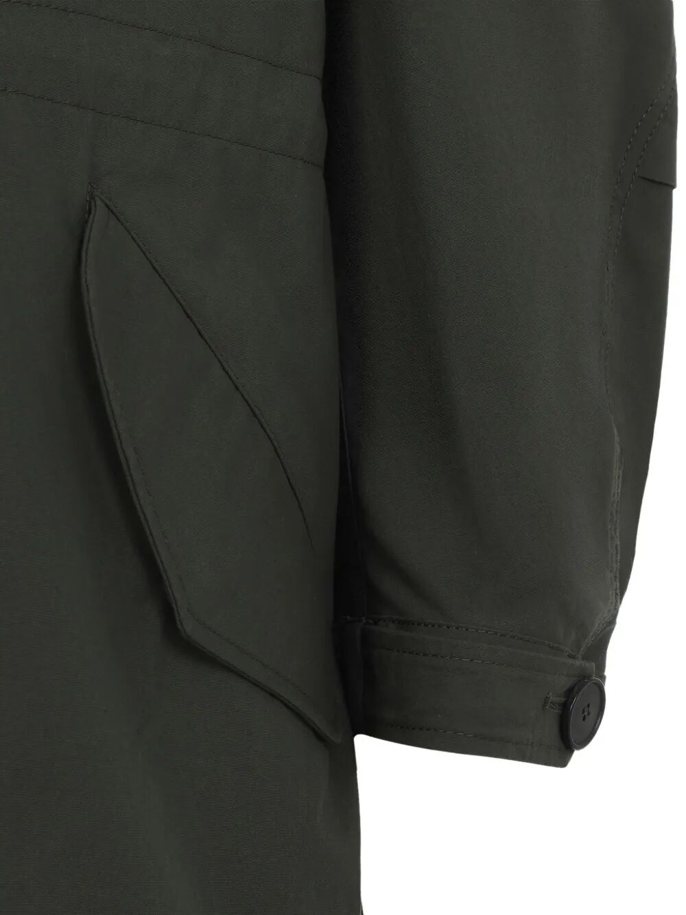 Givenchy Women Cotton Parka With Givenchy Stamp Print