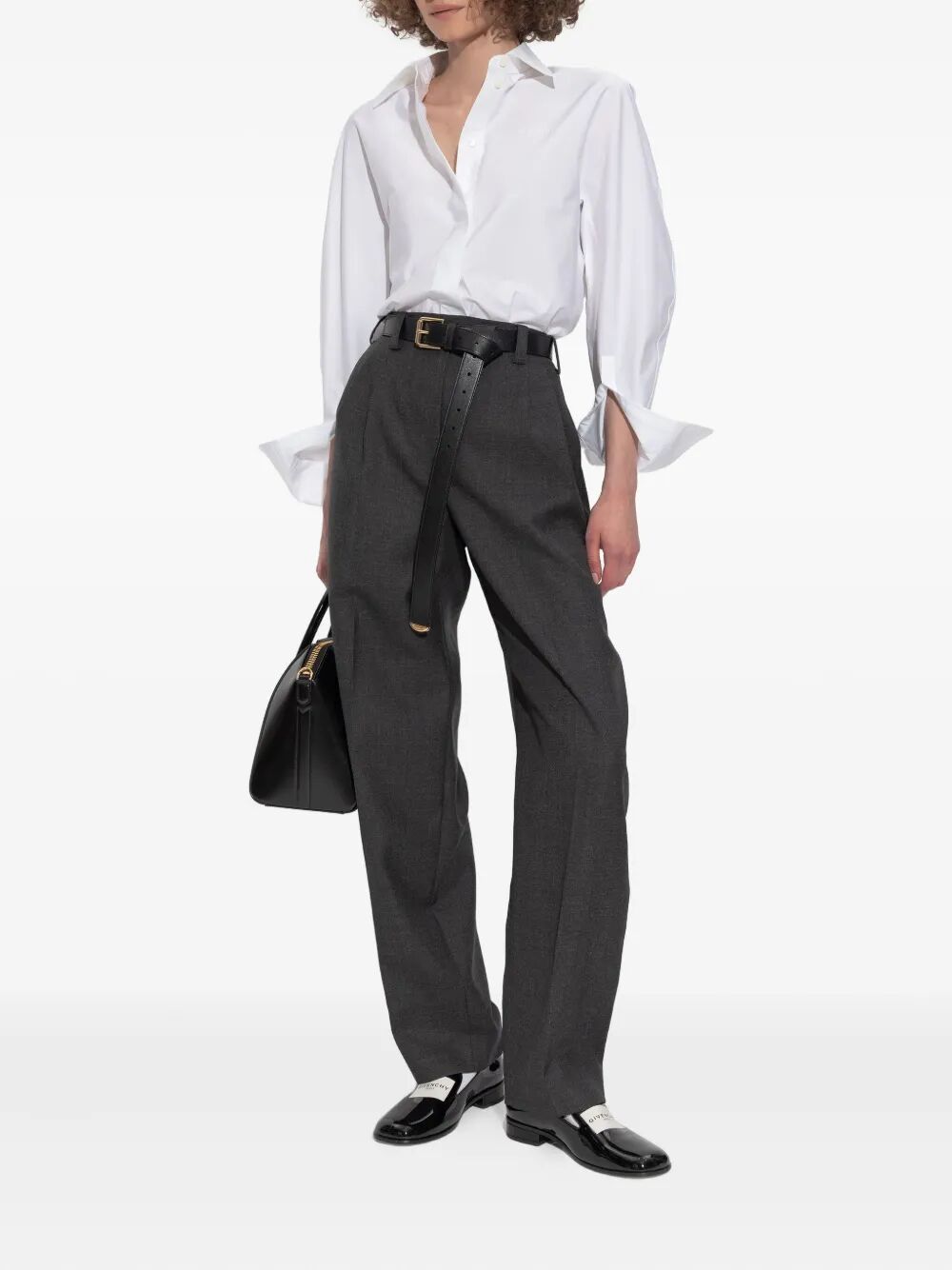 Givenchy Women Pleated Wool Trousers