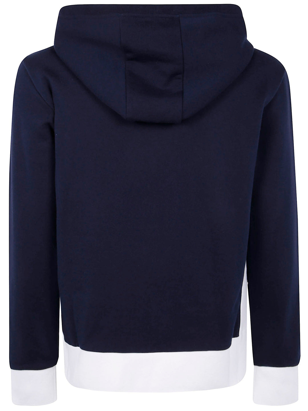 Thom Browne Men Zip Up Hoodie With Engineered 4 Bar In Color Blocked Solid Classic Loopback Jersey