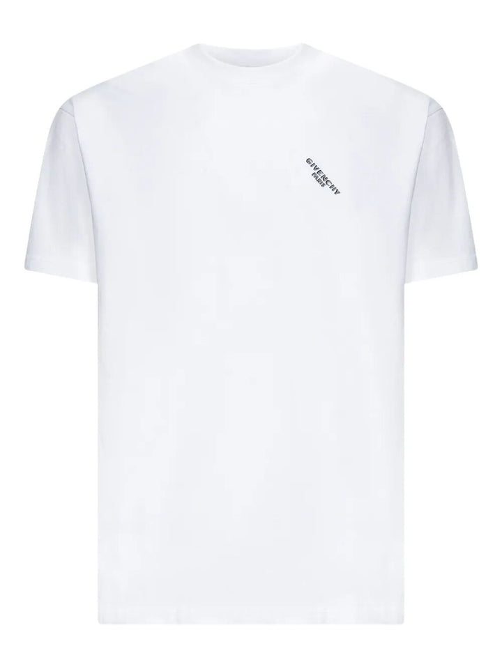 Givenchy Men Logo Print Regular Fit Cotton T-Shirt