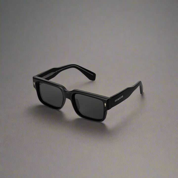 Black stylish Italian designed affordable sunglasses with UV protection.