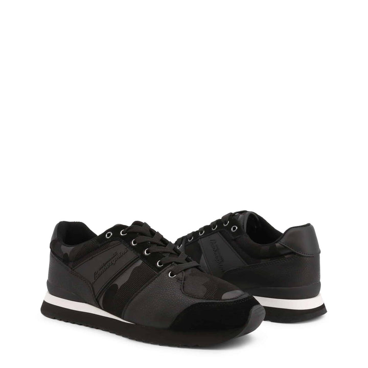 Lamborghini men's black low top Sneakers