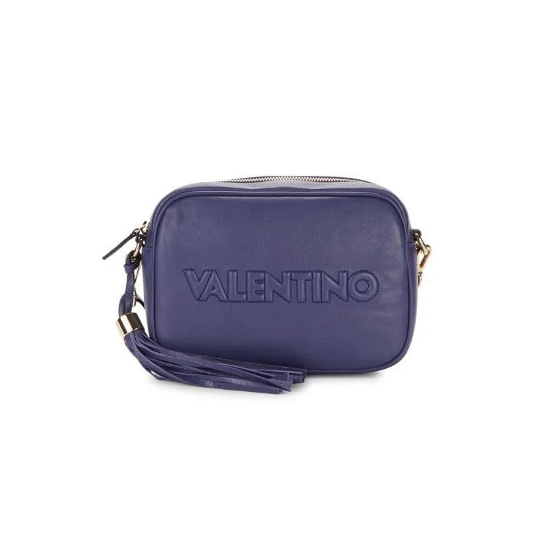 Valentino Mia Mini Leather Crossbody Bag (Indigo)
