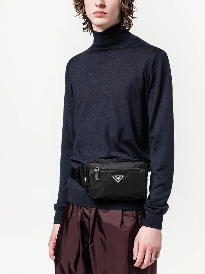 Prada Men Re-Nylon And Saffiano Leather Belt Bag