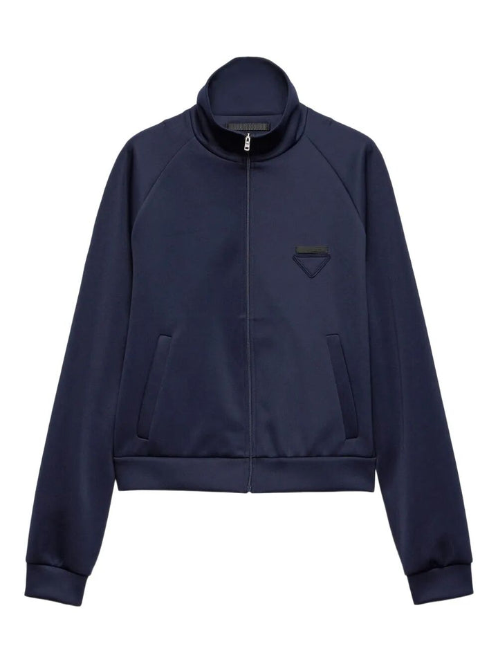 Prada Men Zippered Technical Fabric Jacket