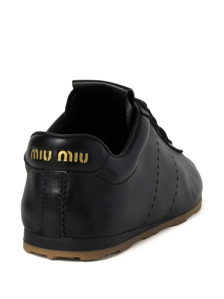 Miu Miu Women Plume Nappa Leather Sneakers