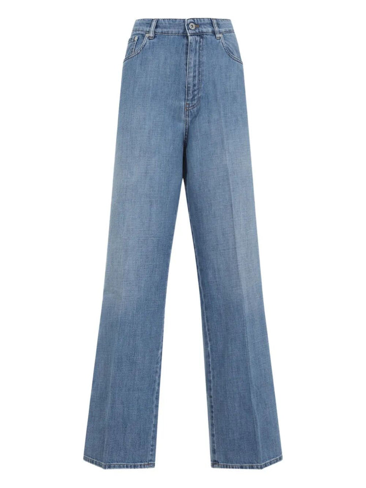 Miu Miu Women Logo-Appliqué Jeans