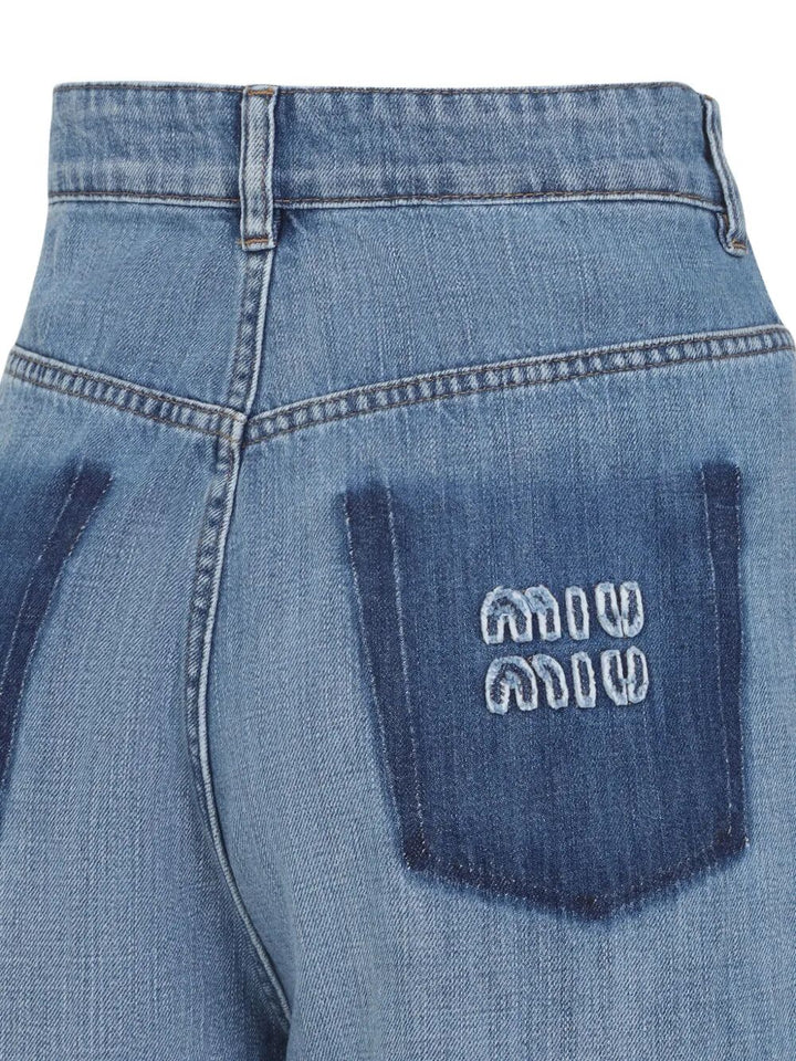 Miu Miu Women Logo-Appliqué Jeans