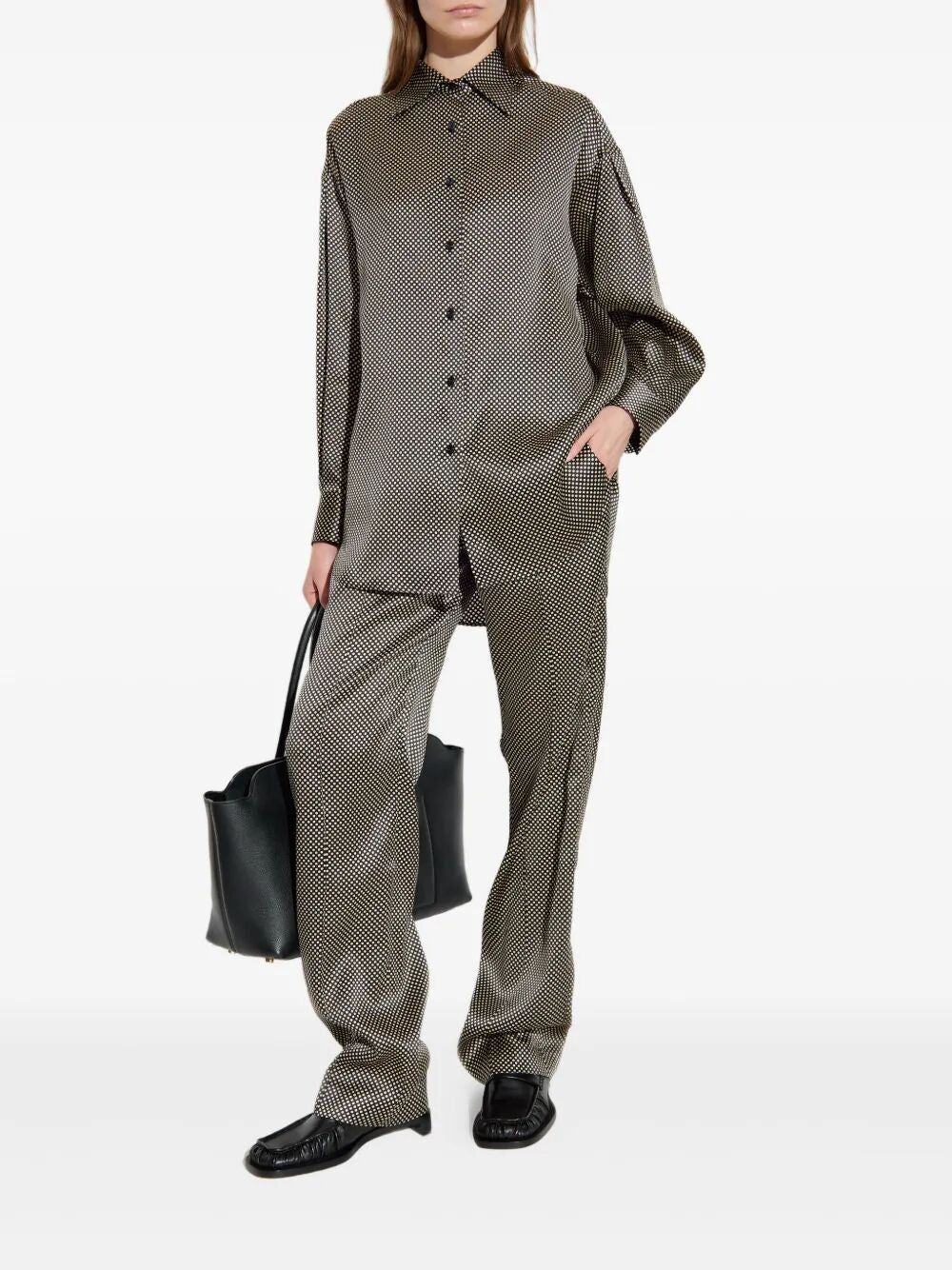 Tom Ford Women Polka Dot Relaxed Fit Silk Shirt