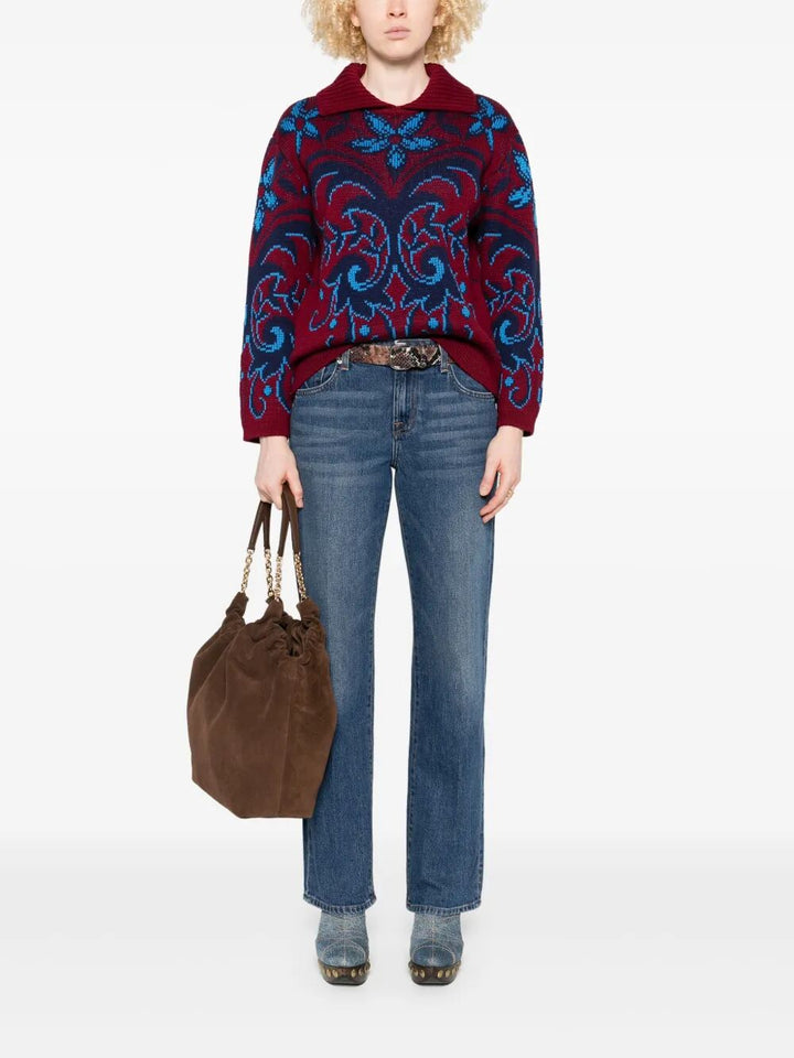 Etro Women Patterned Wool Sweater