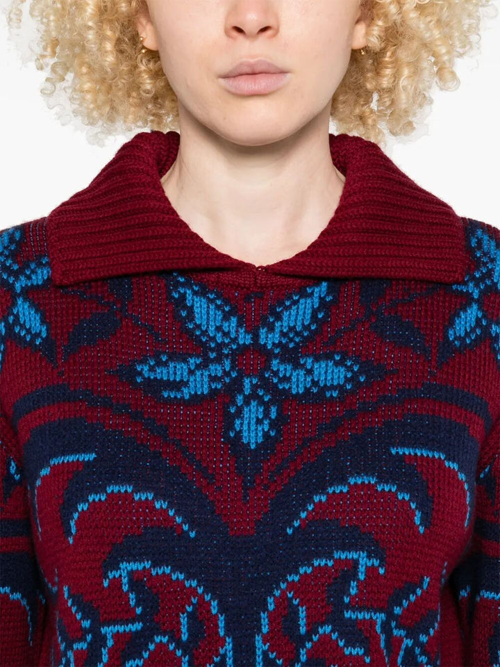 Etro Women Patterned Wool Sweater