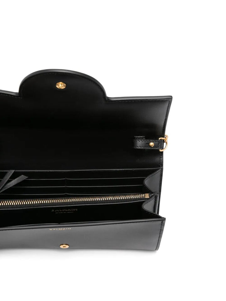 Balmain Women "B-Buzz" Wallet On Chain Calfskin