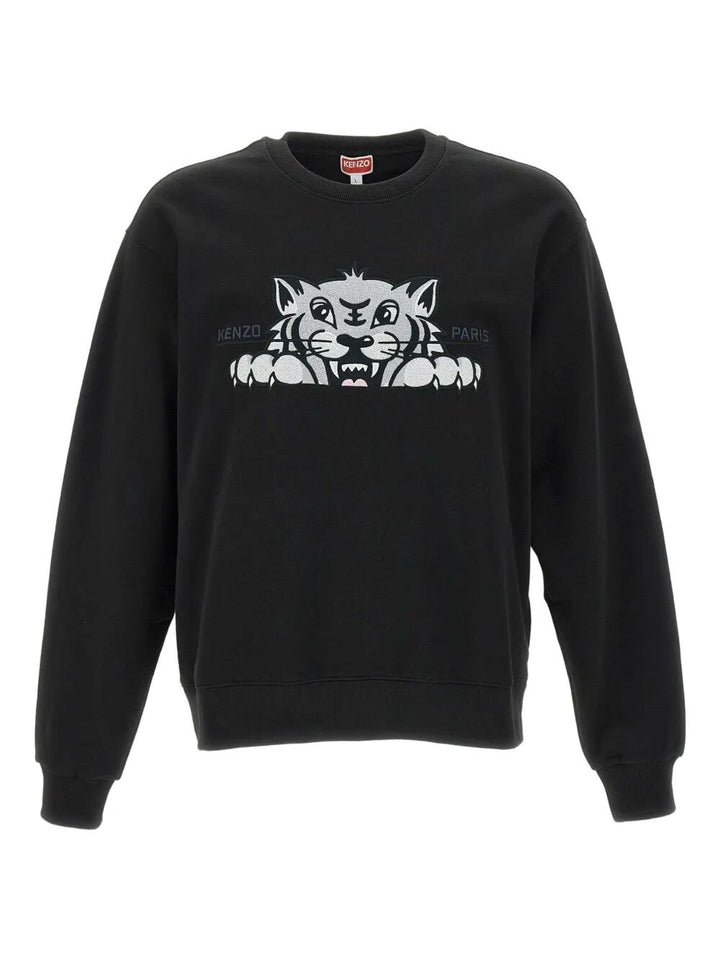 Kenzo Unisex "Kenzo Happy Tiger" Embroidered Classic Sweatshirt